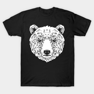 Minimalist White Polar Bear T-Shirt